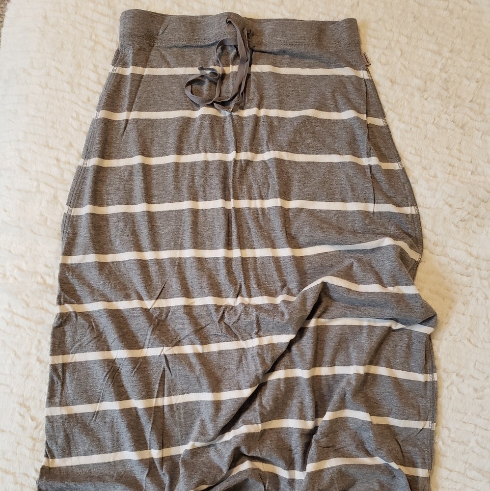 Gray maxi skirt